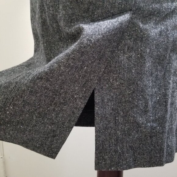 Bebe Brand pencil dress, size 4, grey with black leather - Picture 10 of 16